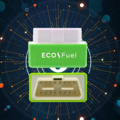 Eco Fuel on a purple background